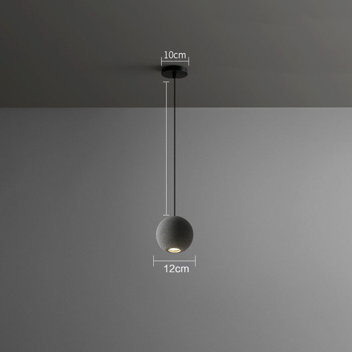 Modern pendellampa i månform