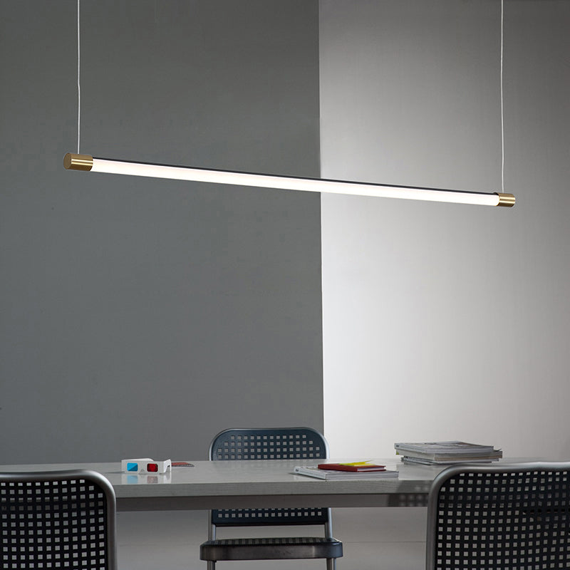 Minimalistisk barformad taklampa med guldfinish