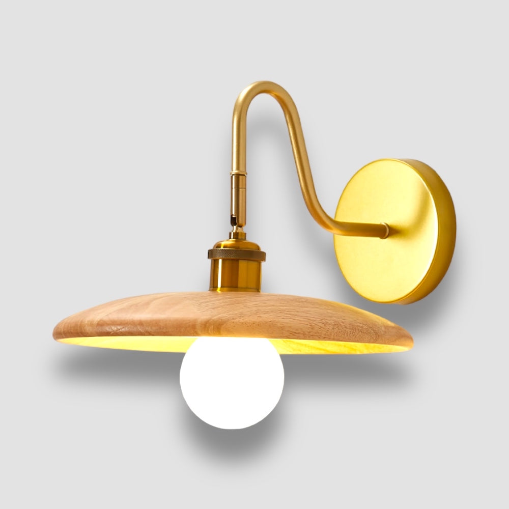 Justerbar vägglampa för sängbord