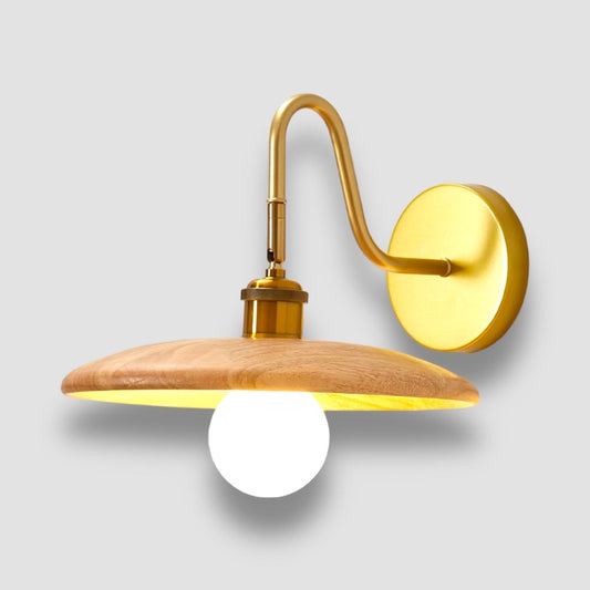 Justerbar vägglampa för sängbord