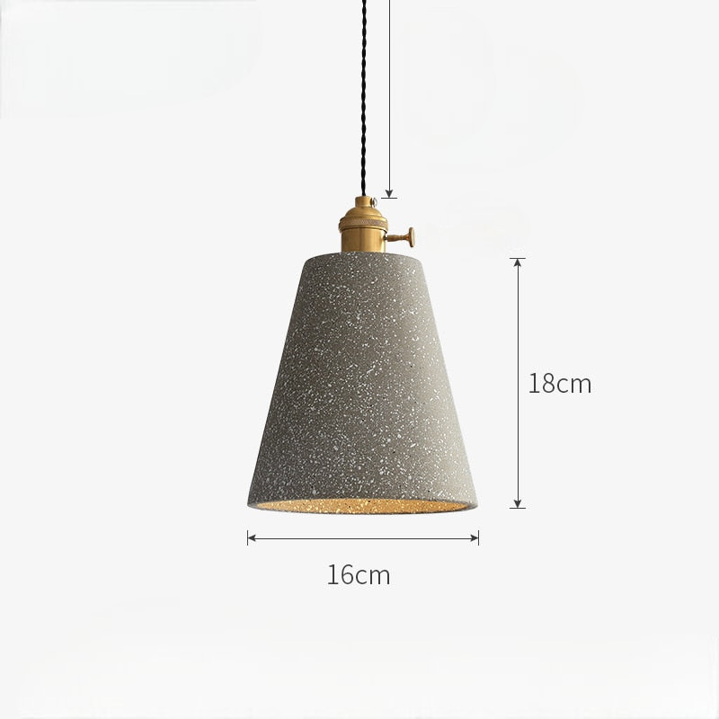 Modern taklampa i cement