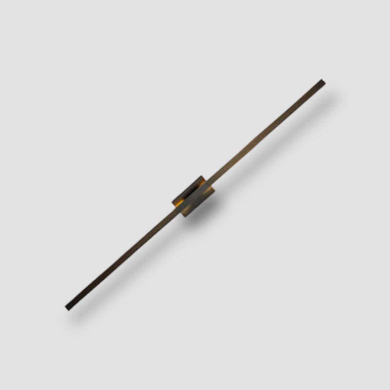 Minimalistisk vägglampa med justerbar stavform