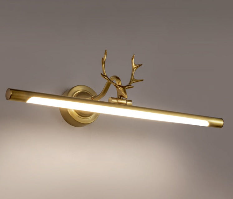 Guld Vägglampa Bar Form