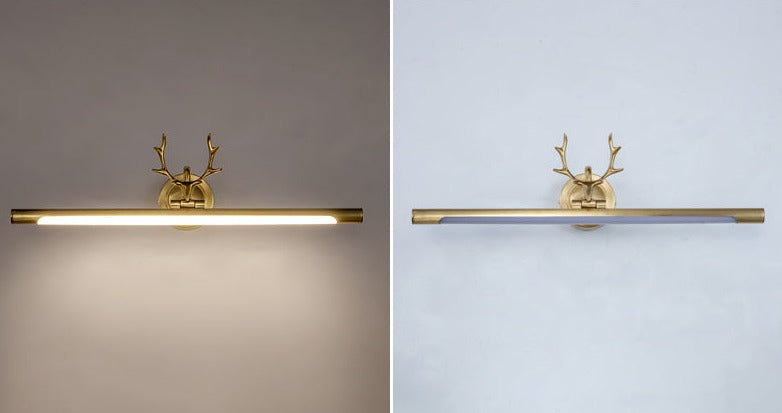 Guld Vägglampa Bar Form