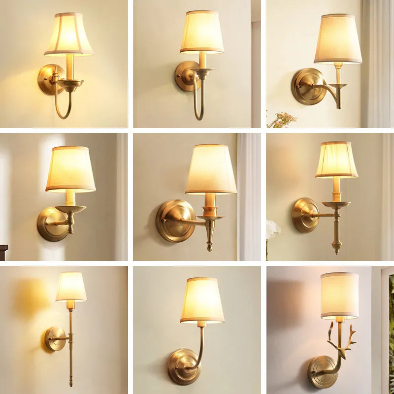 Vägglampa i koppar