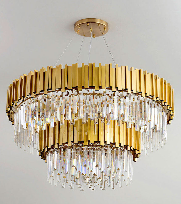 Kristallkrona i guld