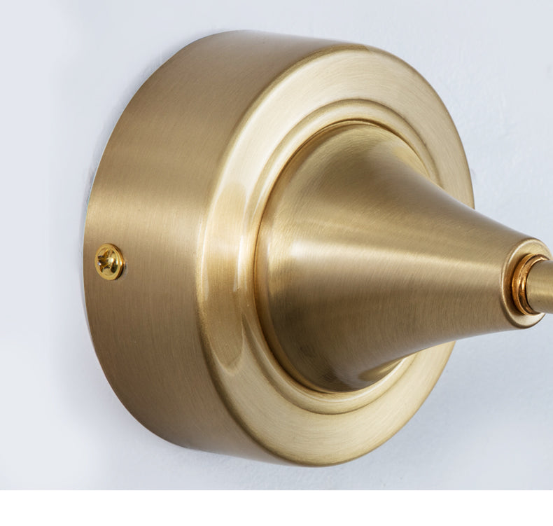 Guld Vägglampa Bar Form