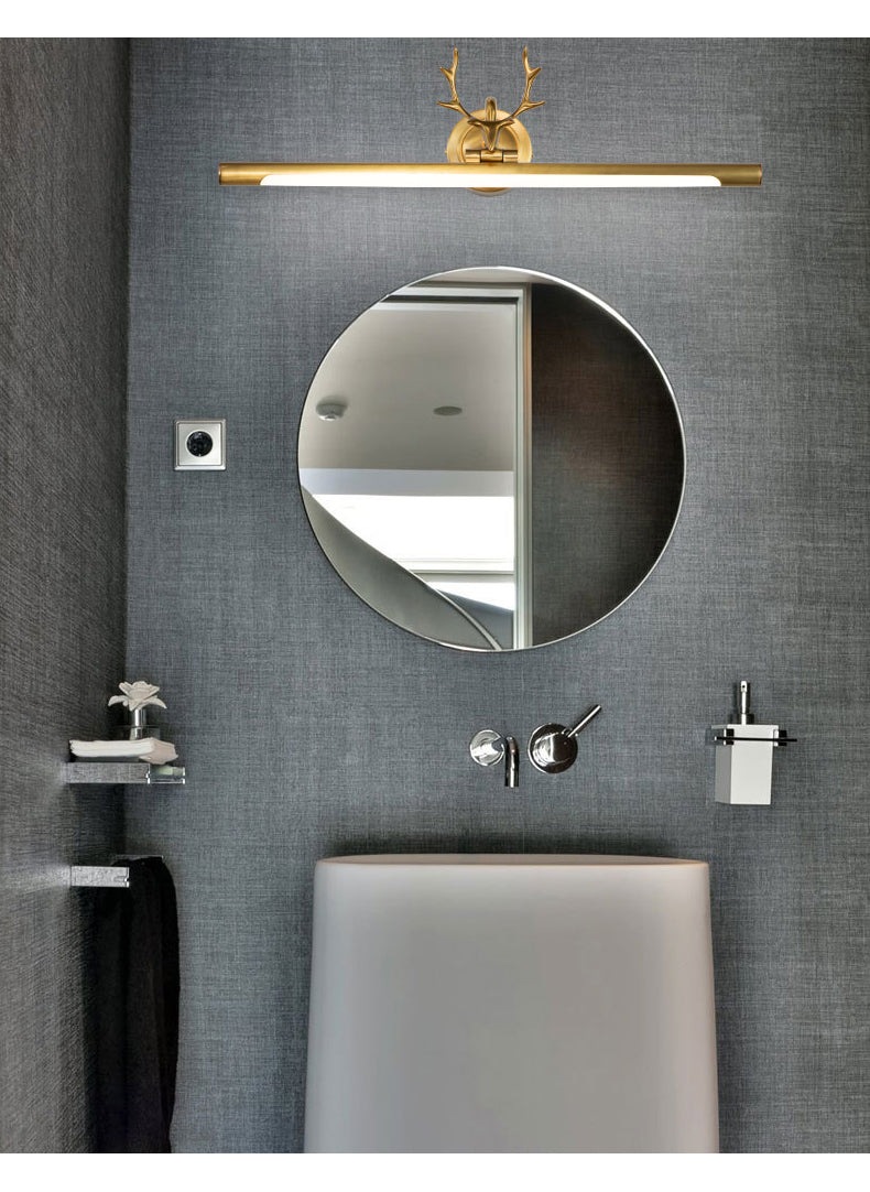 Guld Vägglampa Bar Form