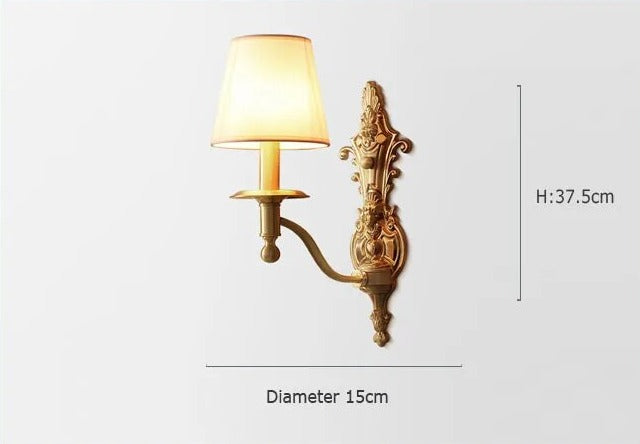 Vägglampa i koppar