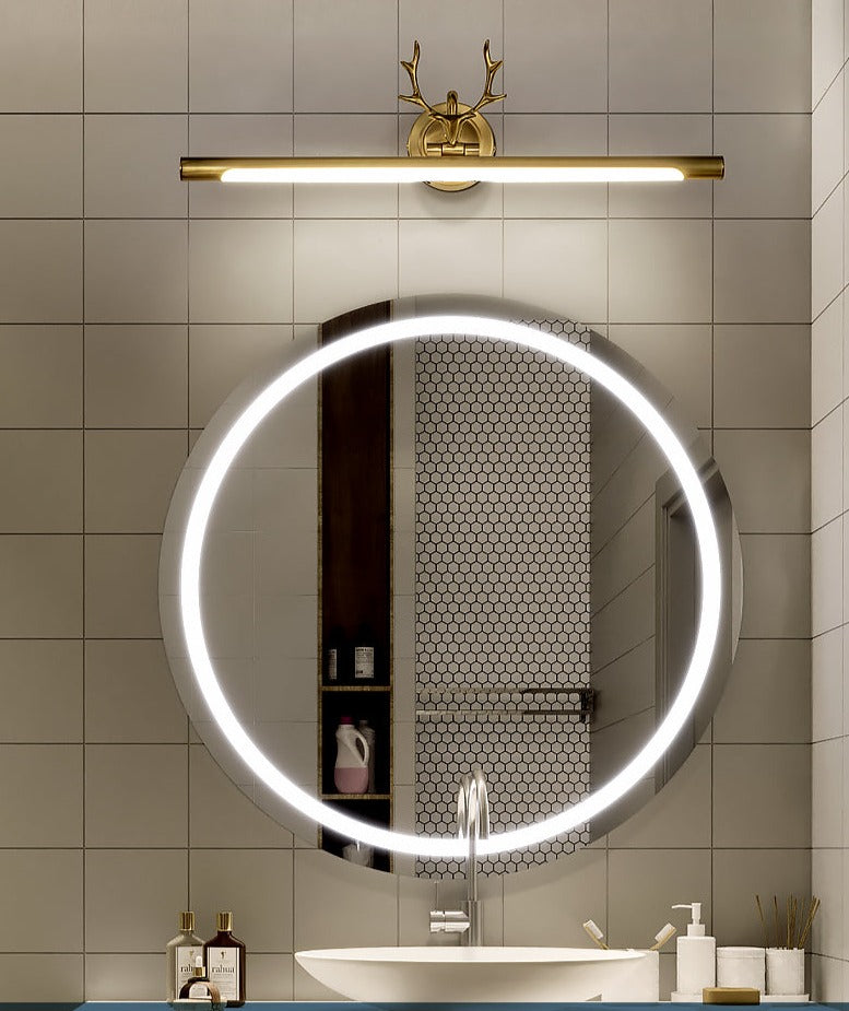 Guld Vägglampa Bar Form