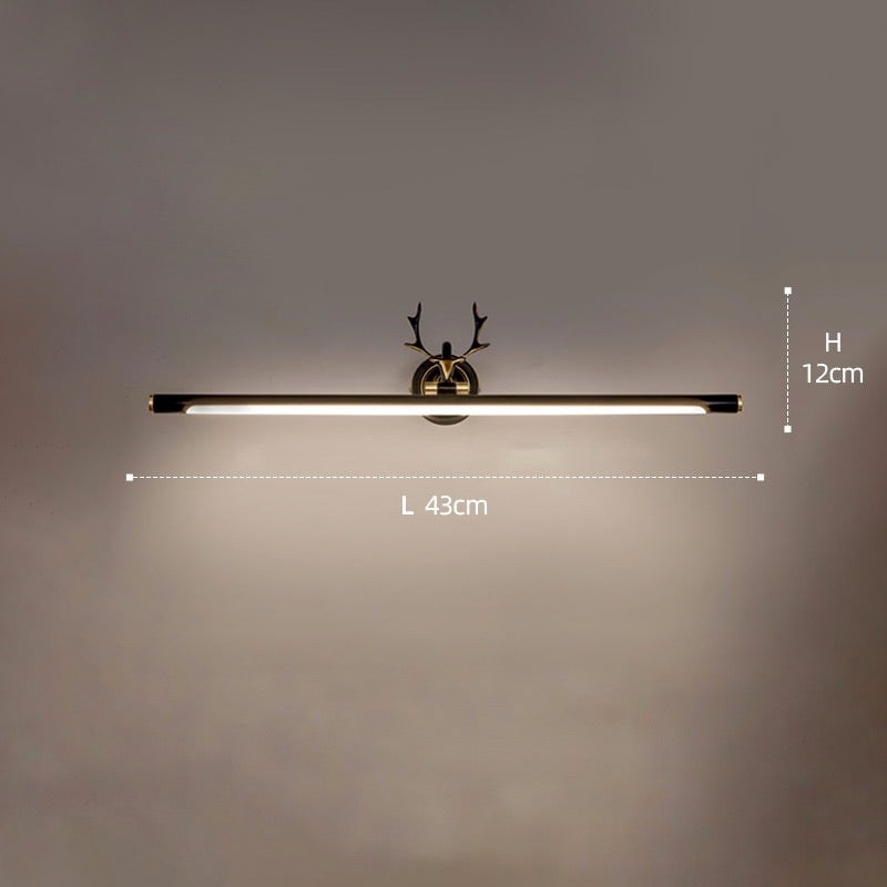 Guld Vägglampa Bar Form