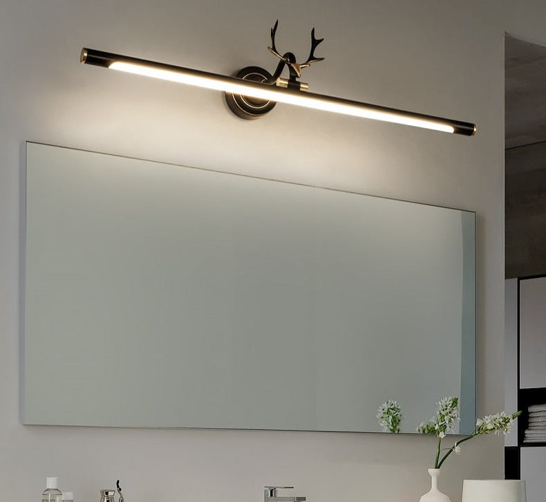 Guld Vägglampa Bar Form