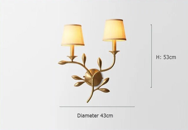 Vägglampa i koppar