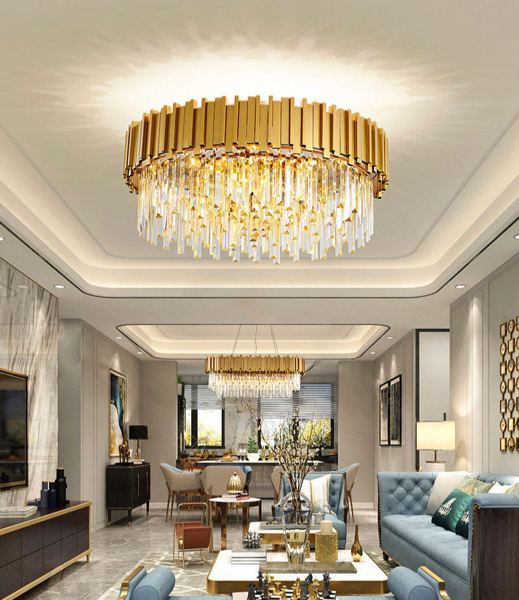 Kristallkrona i guld