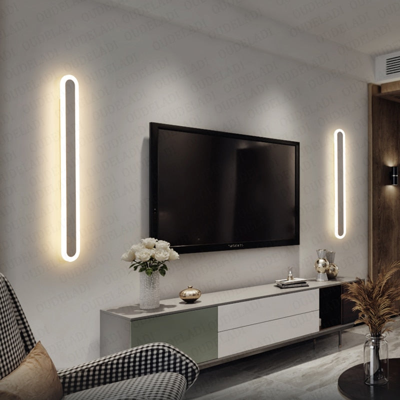 Minimalistisk Led-vägglampa