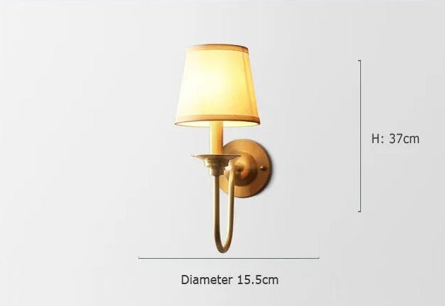 Vägglampa i koppar