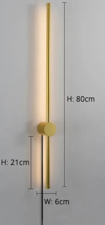 Nordisk vägglampa med stickpropp