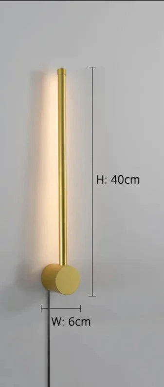 Nordisk vägglampa med stickpropp