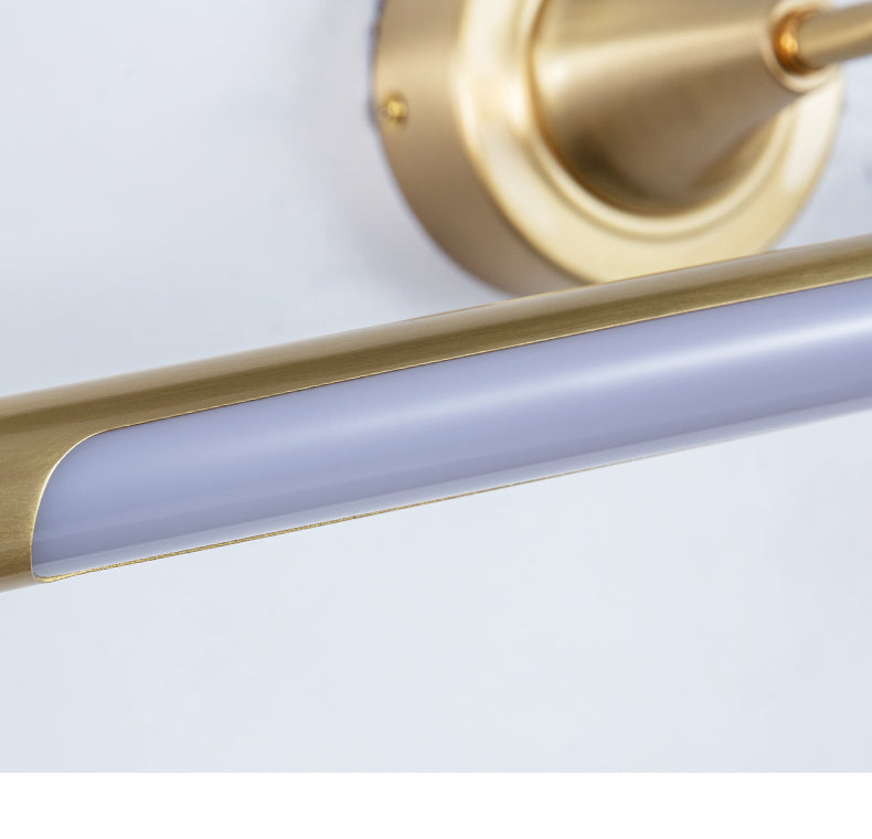 Guld Vägglampa Bar Form