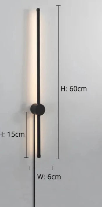 Nordisk vägglampa med stickpropp