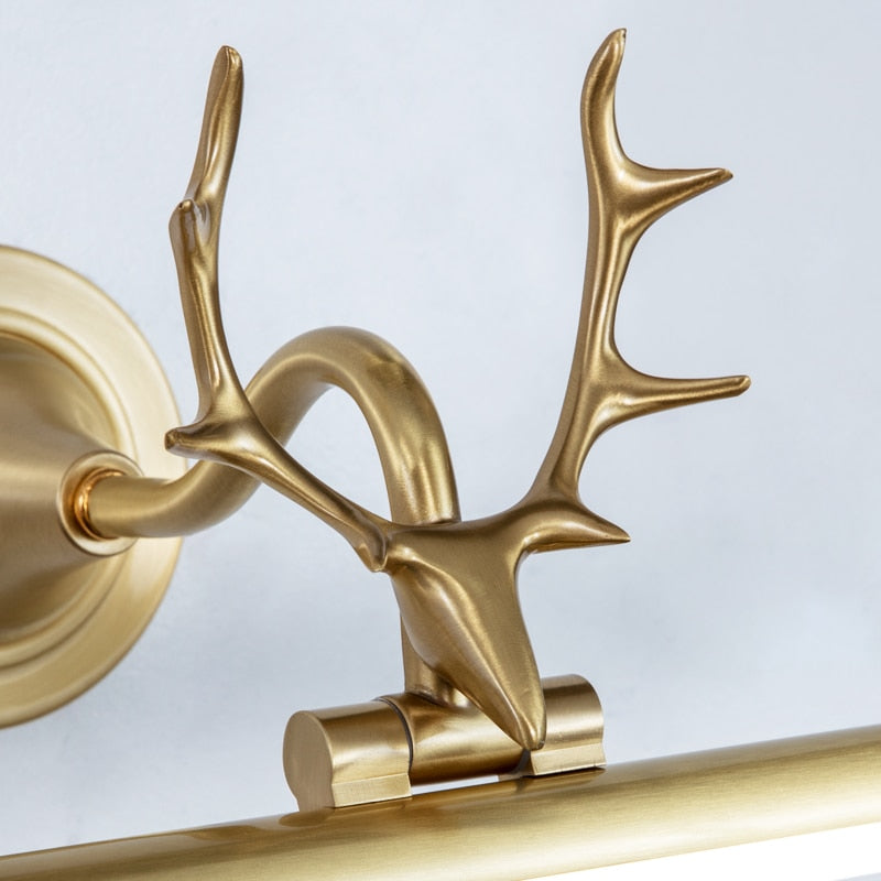 Guld Vägglampa Bar Form