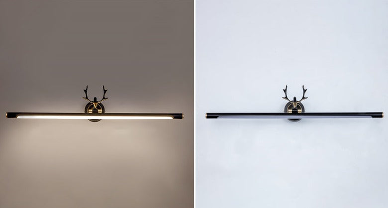 Guld Vägglampa Bar Form