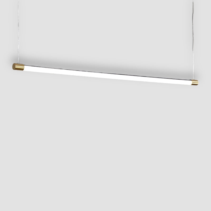 Minimalistisk barformad taklampa med guldfinish