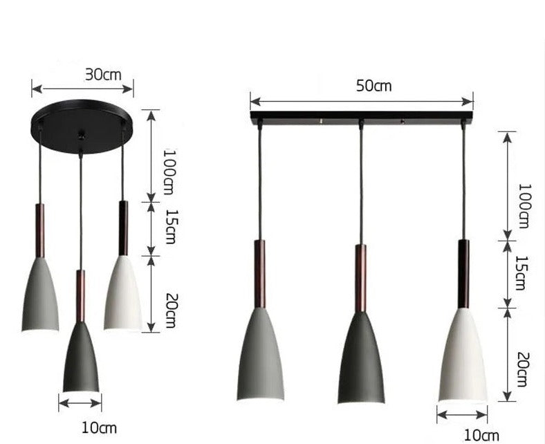 Set Dansk Matplats Pendel Ljus
