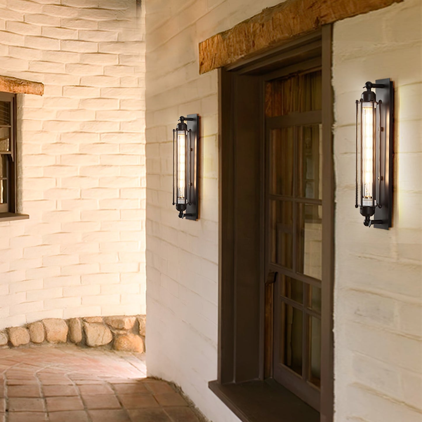 Industriell vägglampa