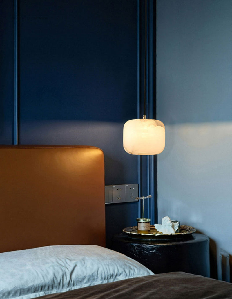 Wabi-Sabi pendellampa i marmor