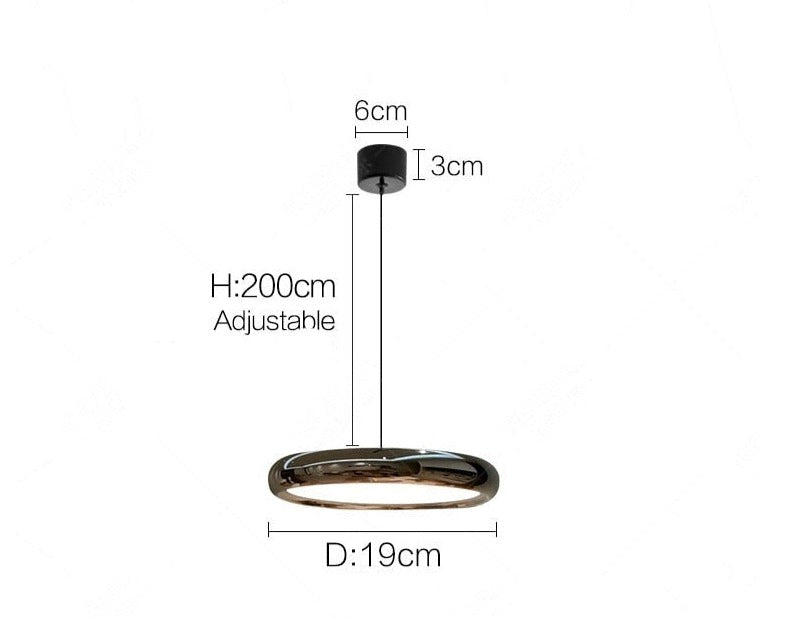 Minimalistisk nordisk led-pendellampa