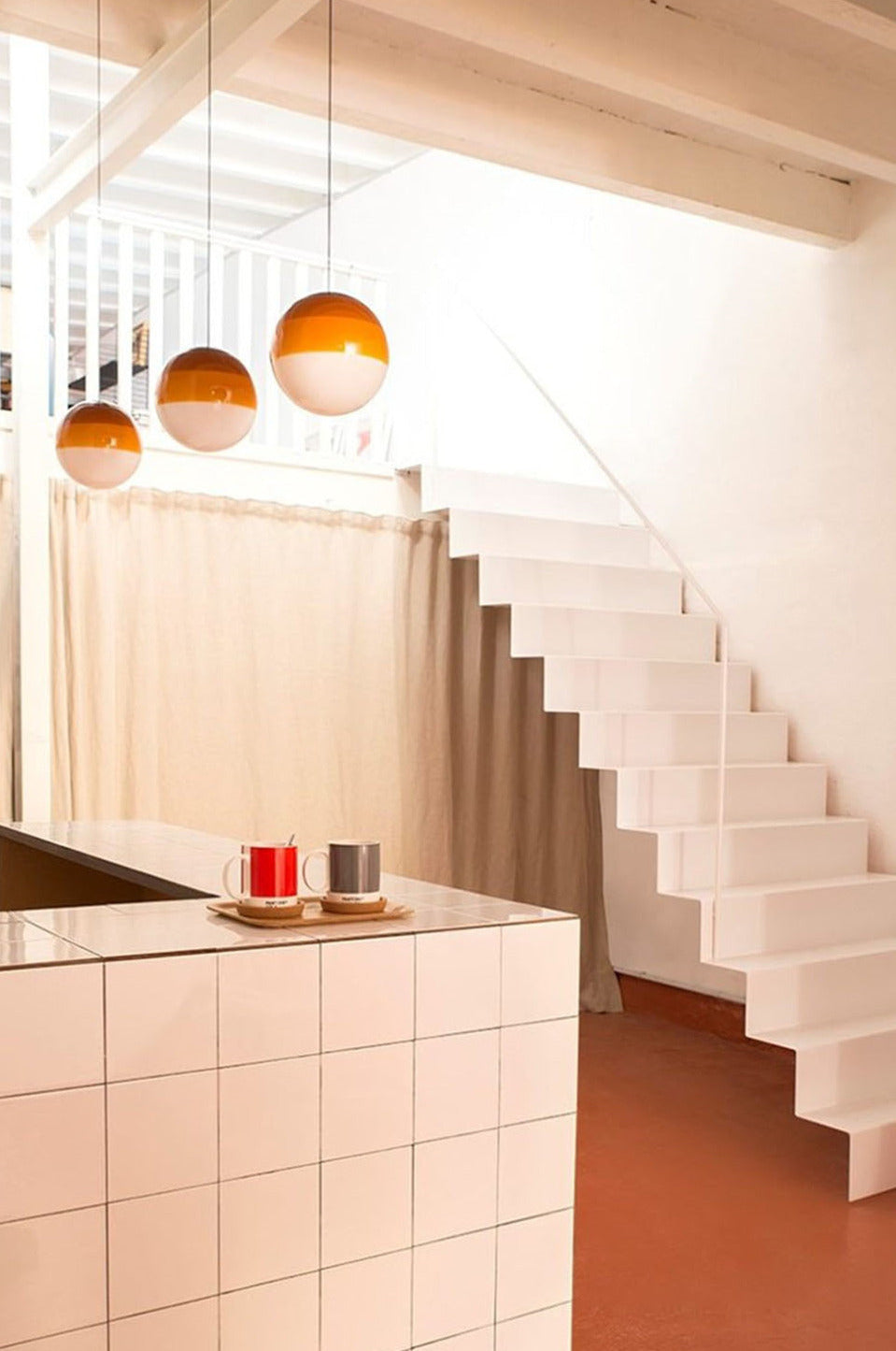 Gradientfärgad taklampa