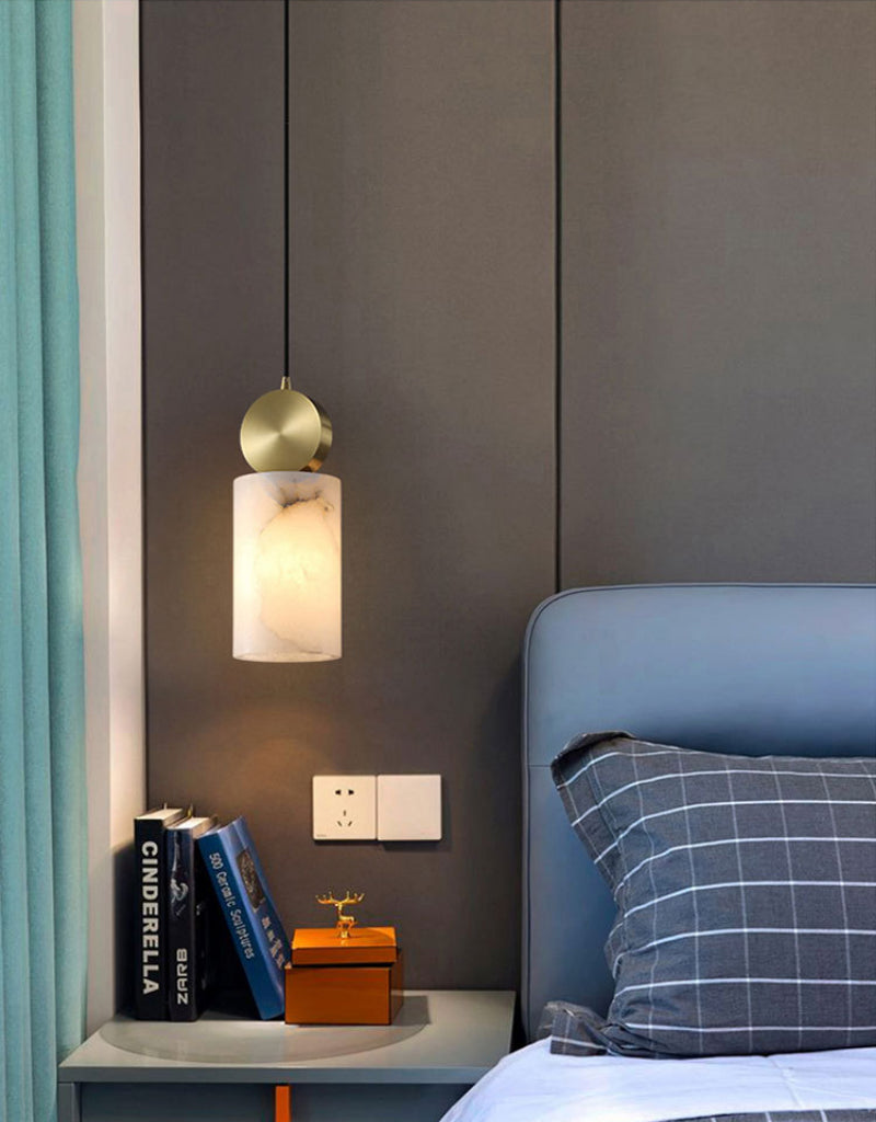 Wabi-Sabi pendellampa i marmor