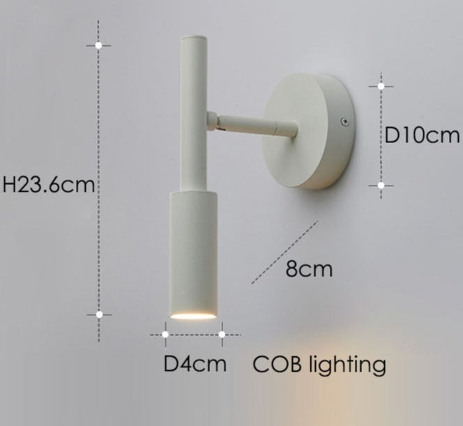 Roterande vägglampa