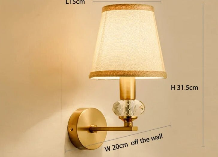 Vintage amerikansk vägglampa