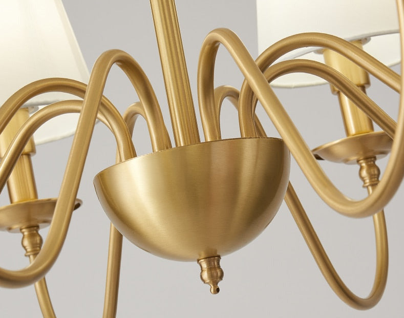 Retro ljuskrona för vardagsrum