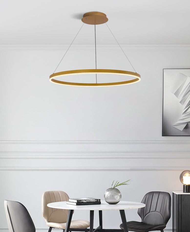 Minimalistisk ring taklampa