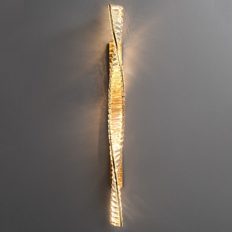 Vägglampa i kristall av hög kvalitet