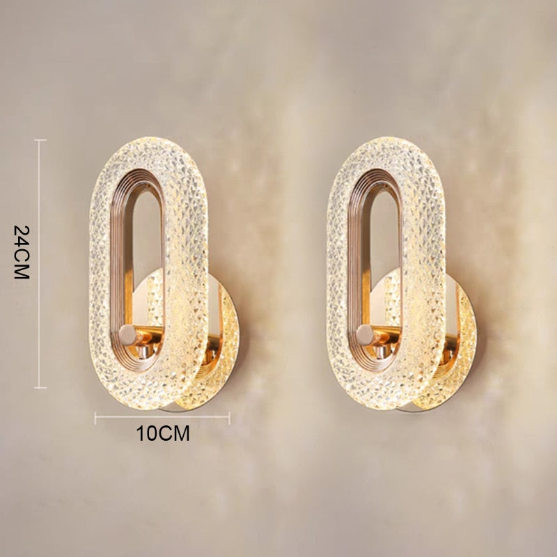 Vägglampa i kristall Royal