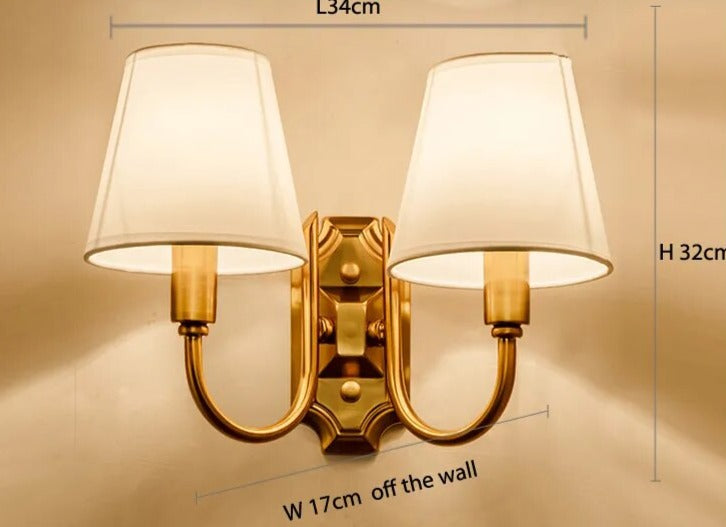 Vintage amerikansk vägglampa