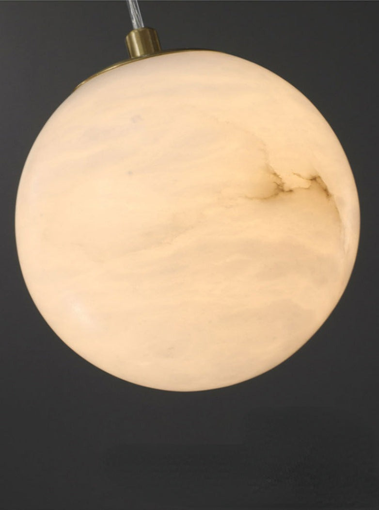 Wabi-Sabi pendellampa i marmor