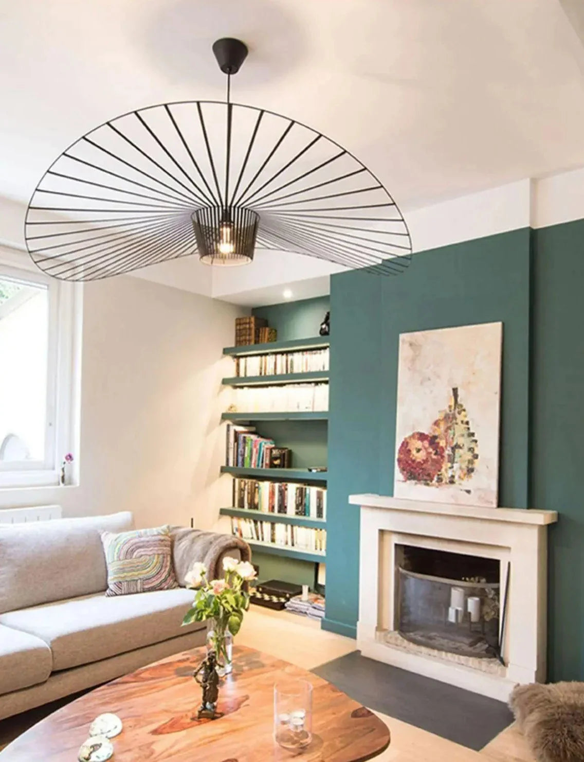 Vintage taklampa med hatt