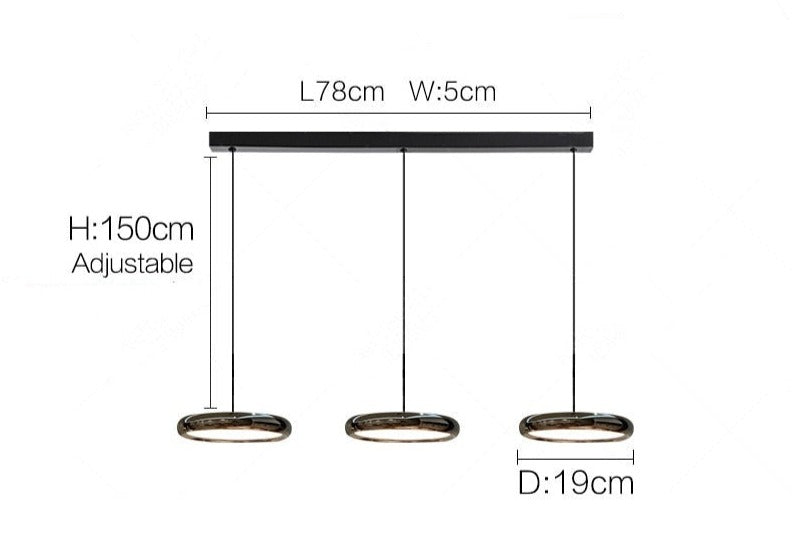 Minimalistisk nordisk led-pendellampa