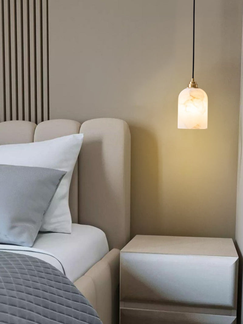 Wabi-Sabi pendellampa i marmor