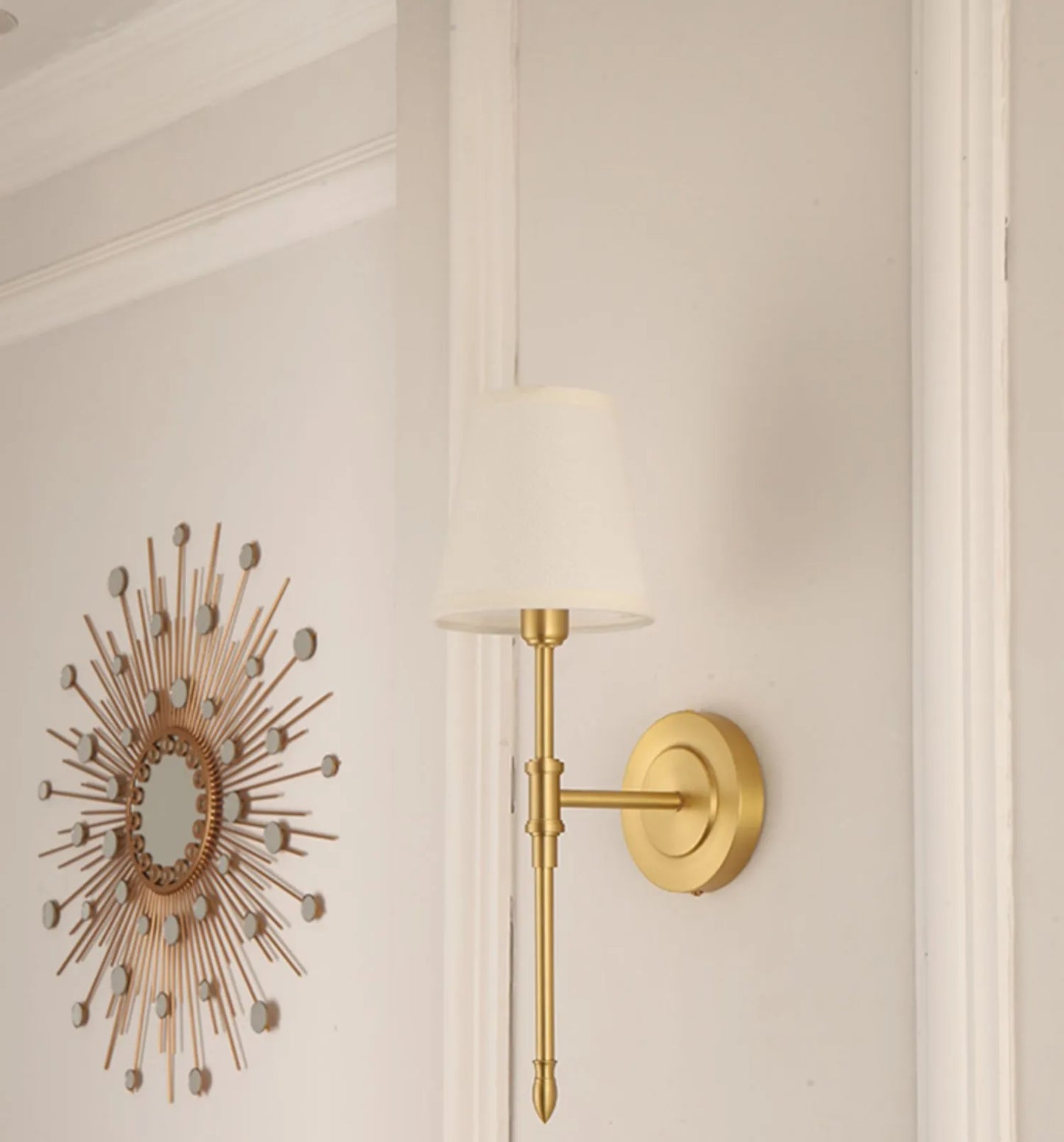 Vägglampa i amerikansk design