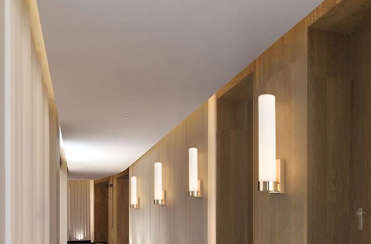 Lyxig Led-vägglampa i guld