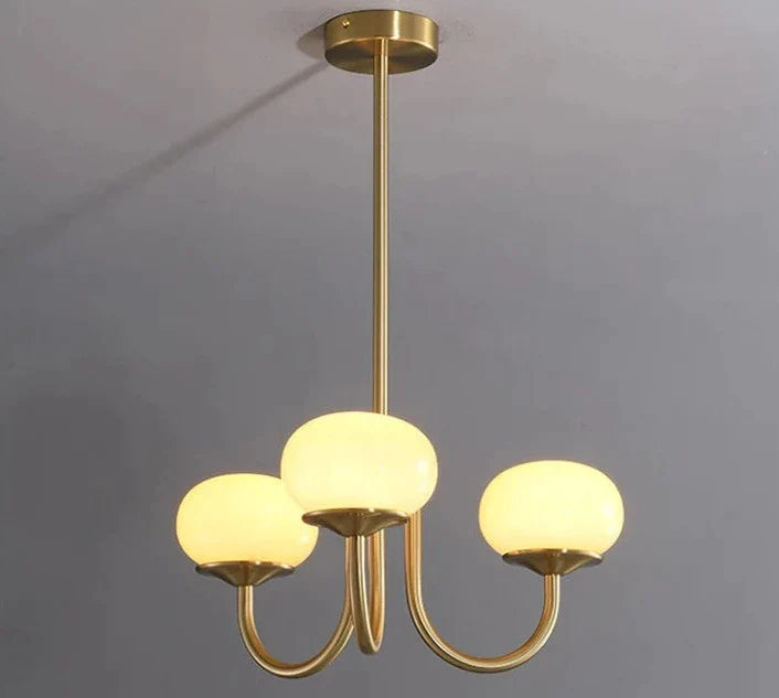 Bauhaus ljuskrona i rosé