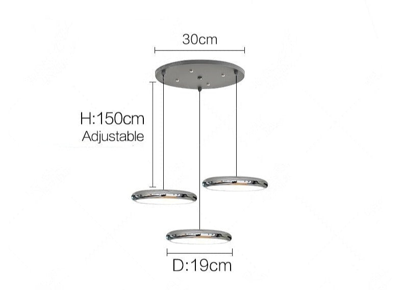 Minimalistisk nordisk led-pendellampa