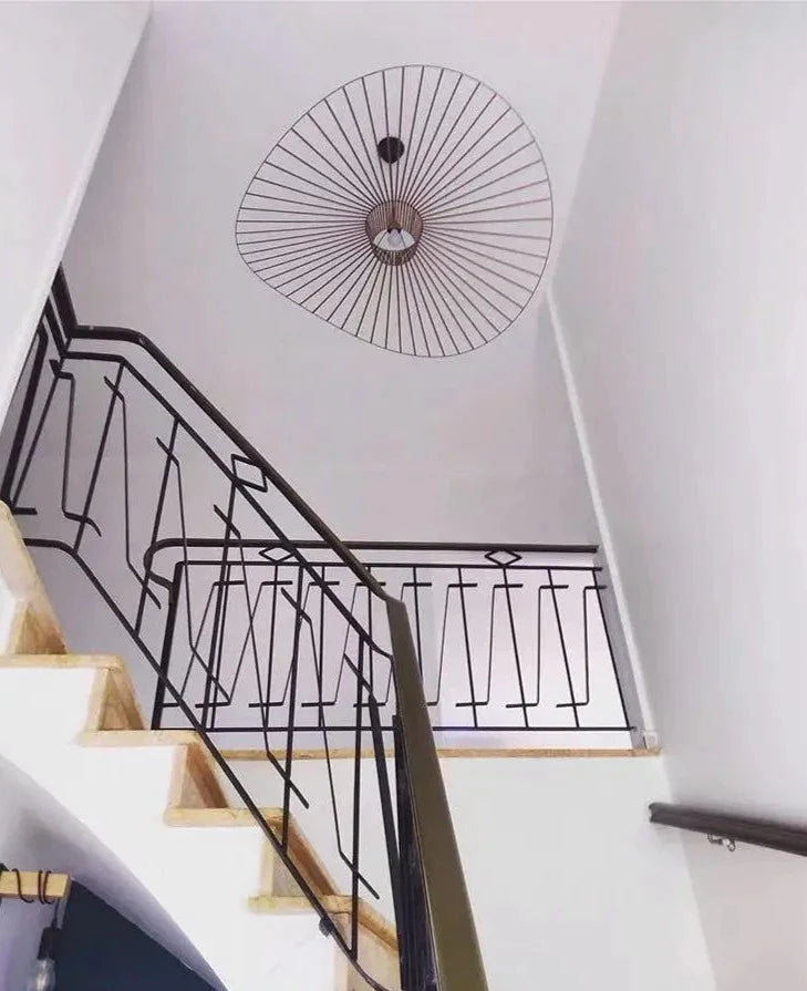 Vintage taklampa med hatt