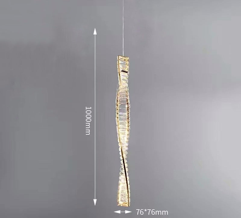 Vägglampa i kristall av hög kvalitet